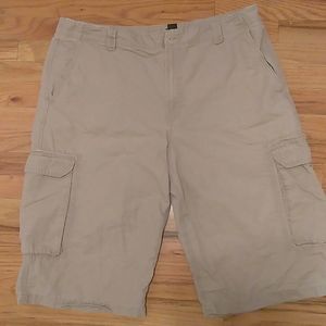 DKNY distressed Khaki cargo shorts